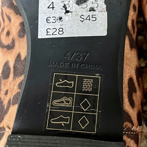 Womens Topshop Leopard Print Lace-up Flat -multicolor slip on flap 4/37 - Picture 13 of 13